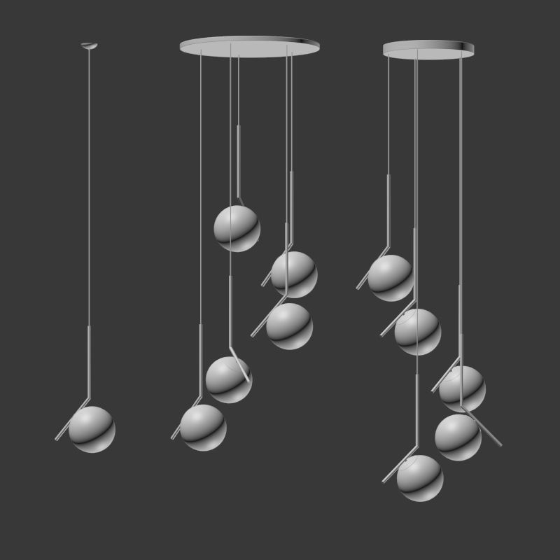 Flos Ic Light Set 3D model_2