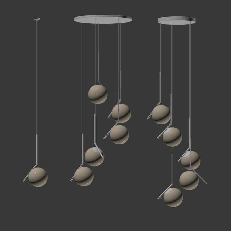 Flos Ic Light Set 3D model_4