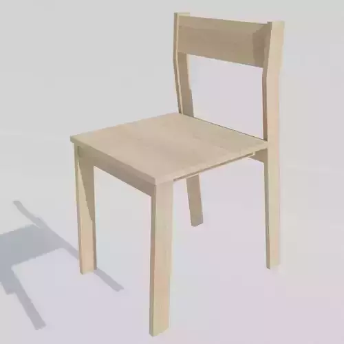 A wooden chair model code OAK 221