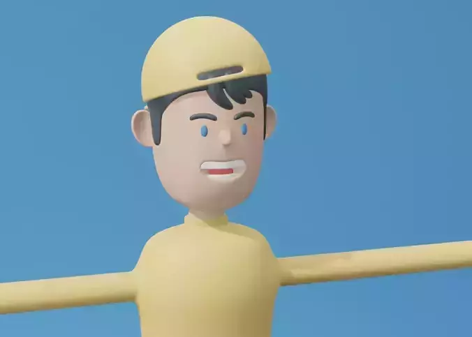 Man in minimal design