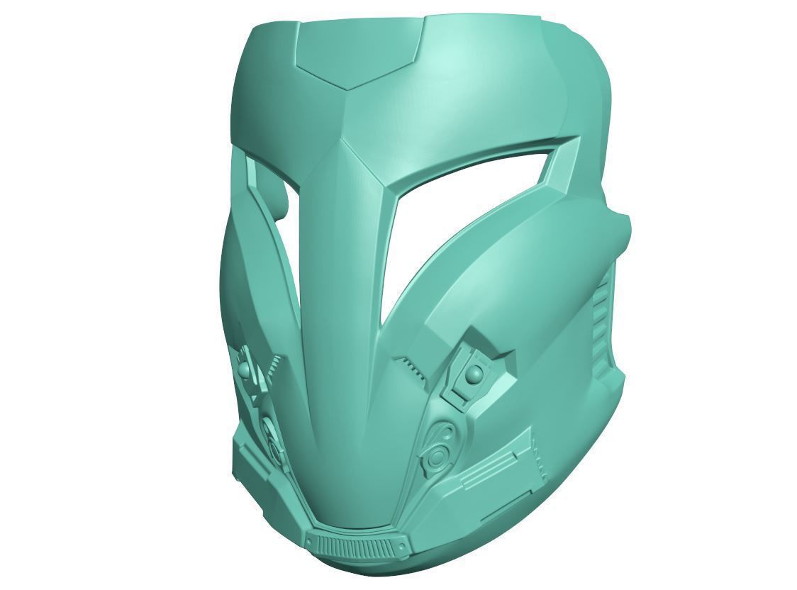 Face mask - Arcann 3D print model_1