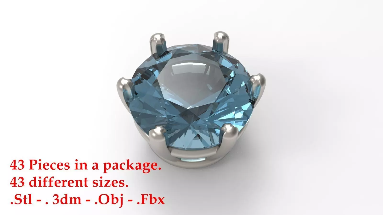 Jewelry Prong Head Set Package 252 3D print model_0