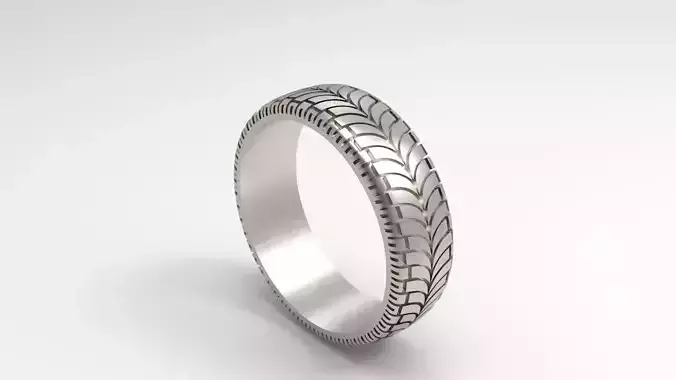 Wheel Band Ring in Eu Size
