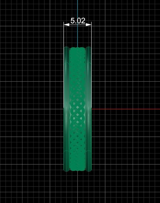 Celtic Band Ring in USA Size 3D print model_10