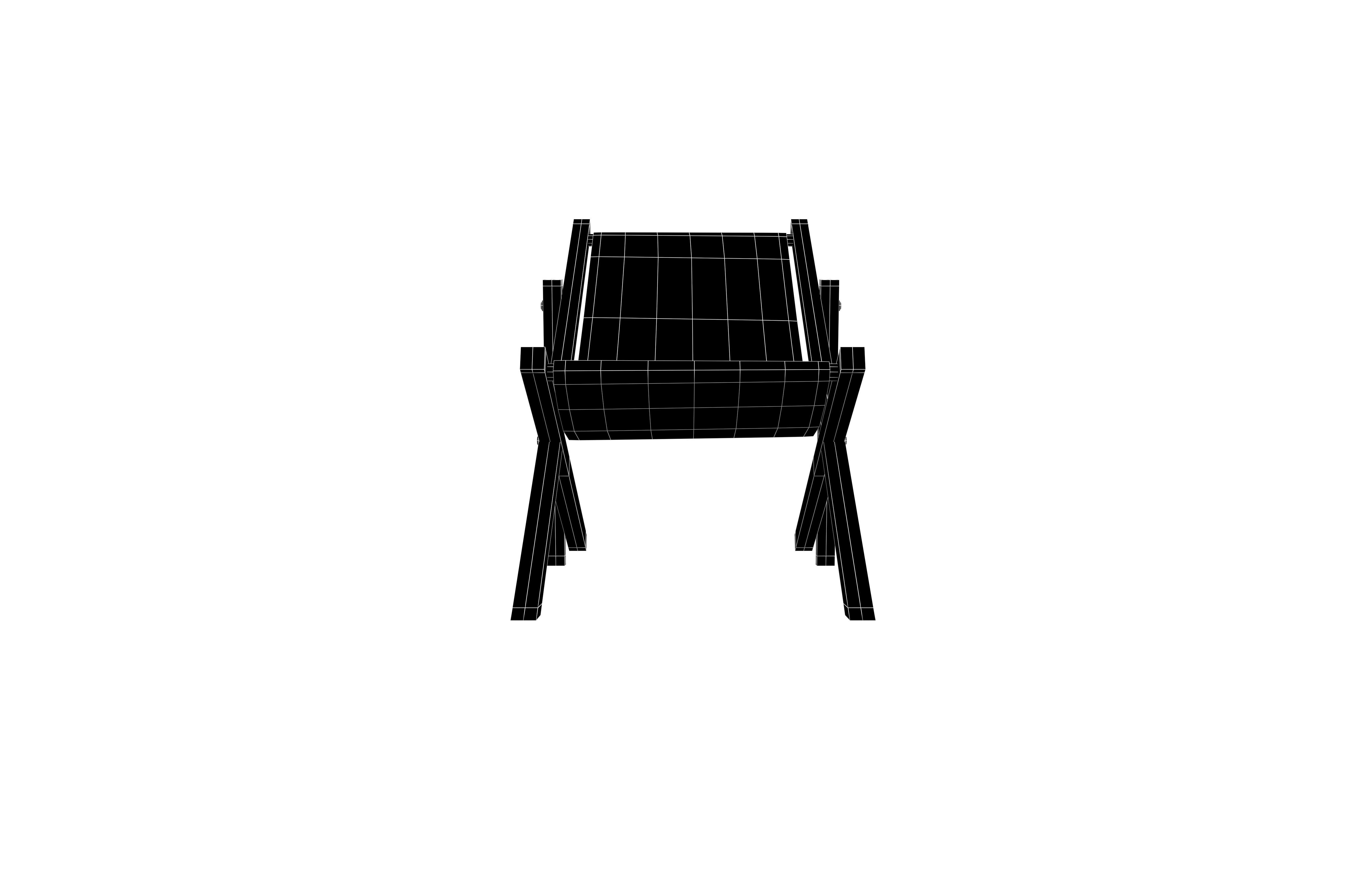 Beach Chair v1 005 Low-poly 3D model_5