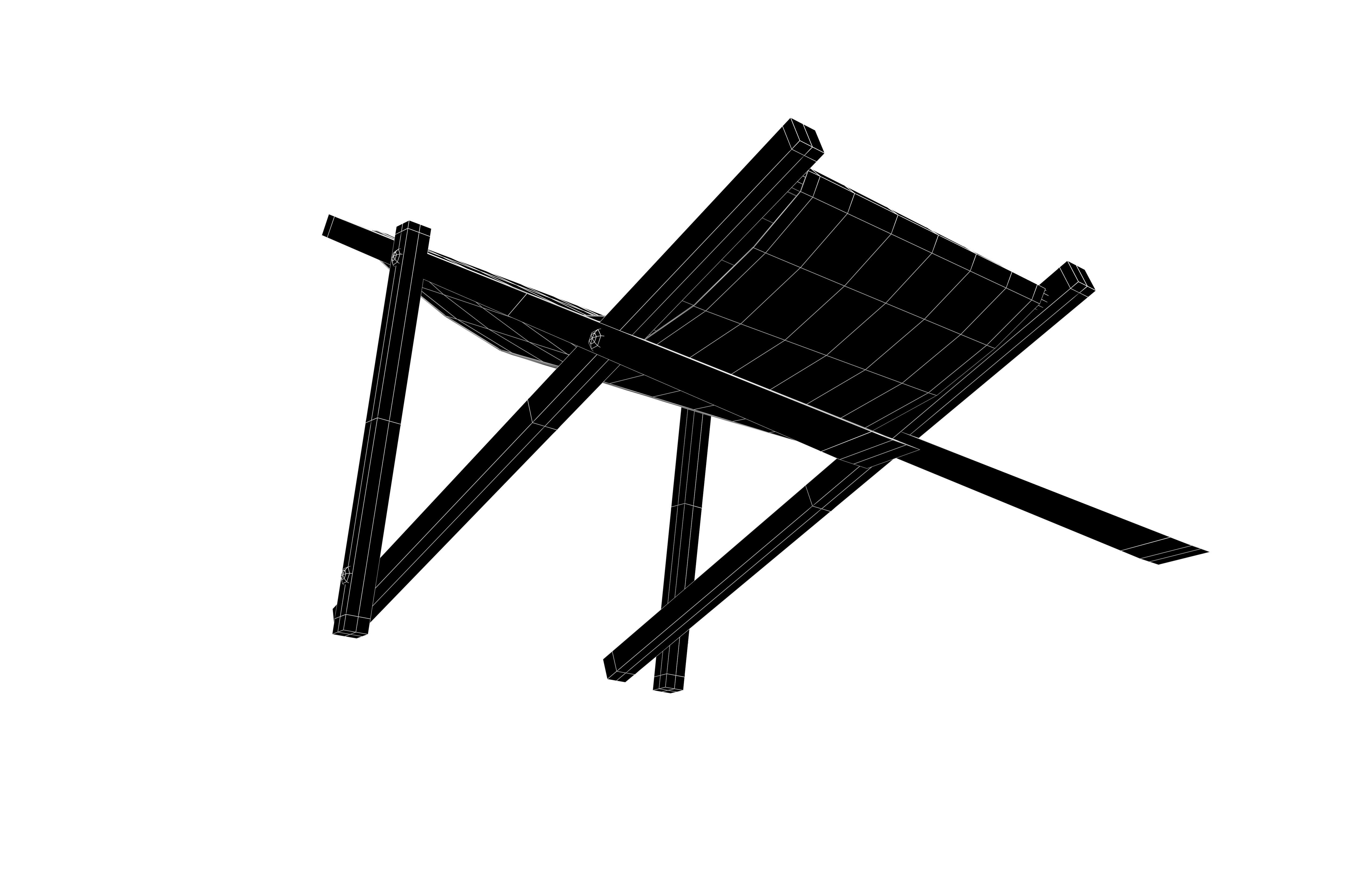 Beach Chair v1 005 Low-poly 3D model_7