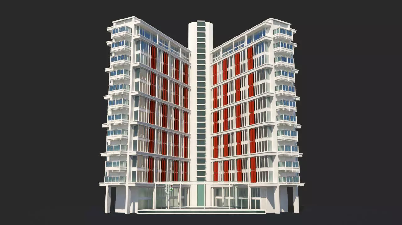 Building 3D modern apartment 3D model | CGTrader