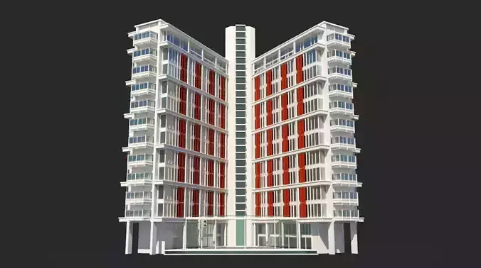 Building 3D modern apartment