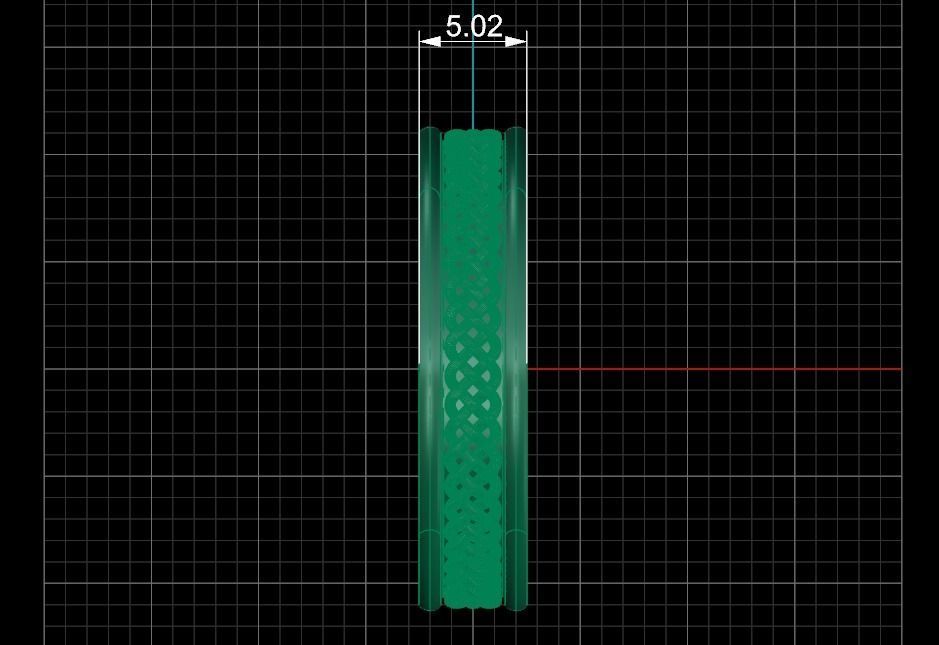 Celtic Band Ring in Eu Size 3D print model_11