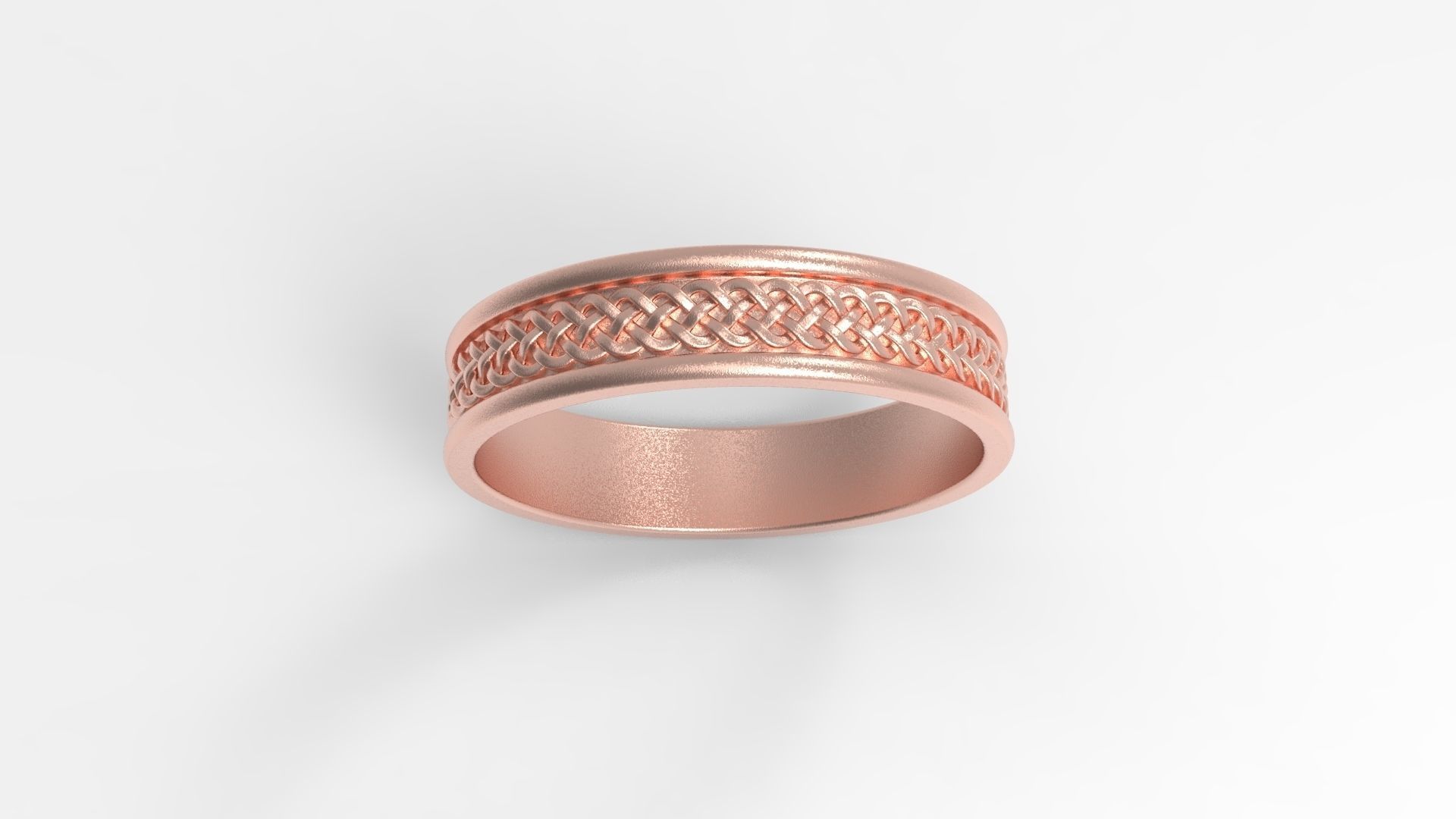 Celtic Band Ring in Eu Size 3D print model_8