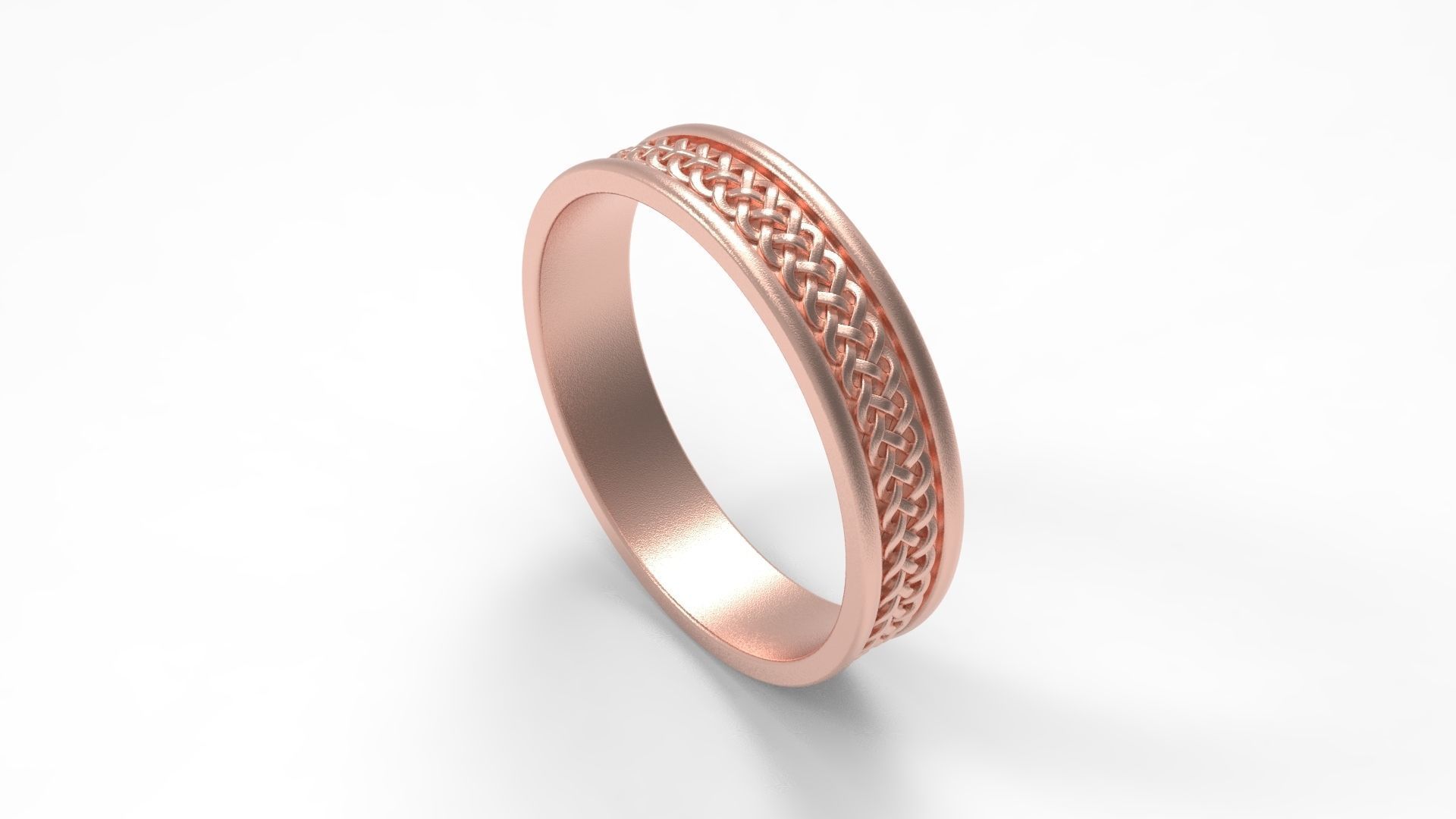 Celtic Band Ring in Eu Size 3D print model_2