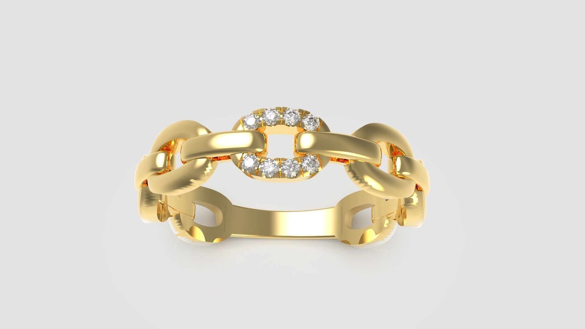 Chain Ring 01 3D print model_3