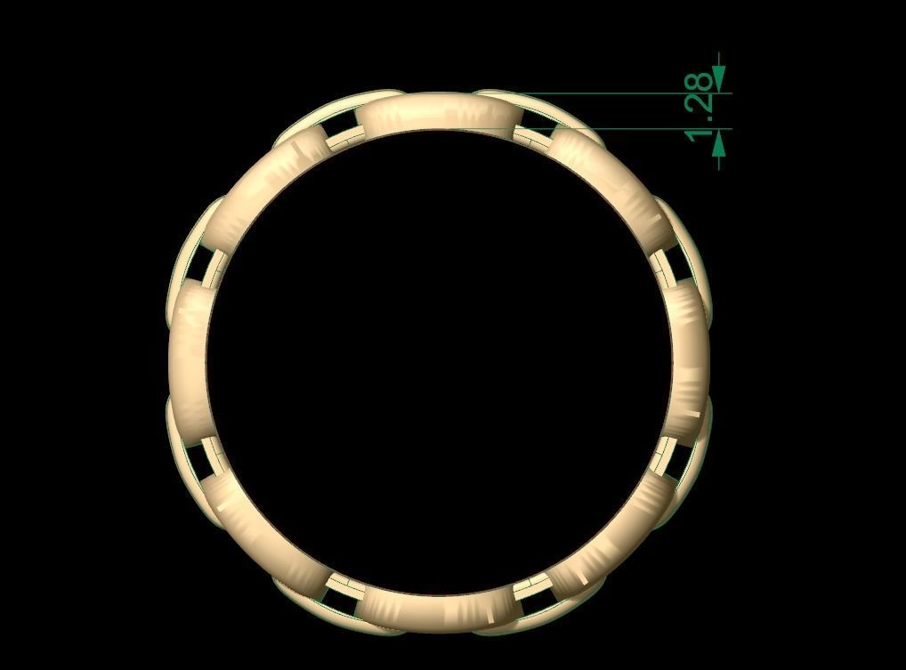 Chani Ring 02 in USA Size 3D print model_8