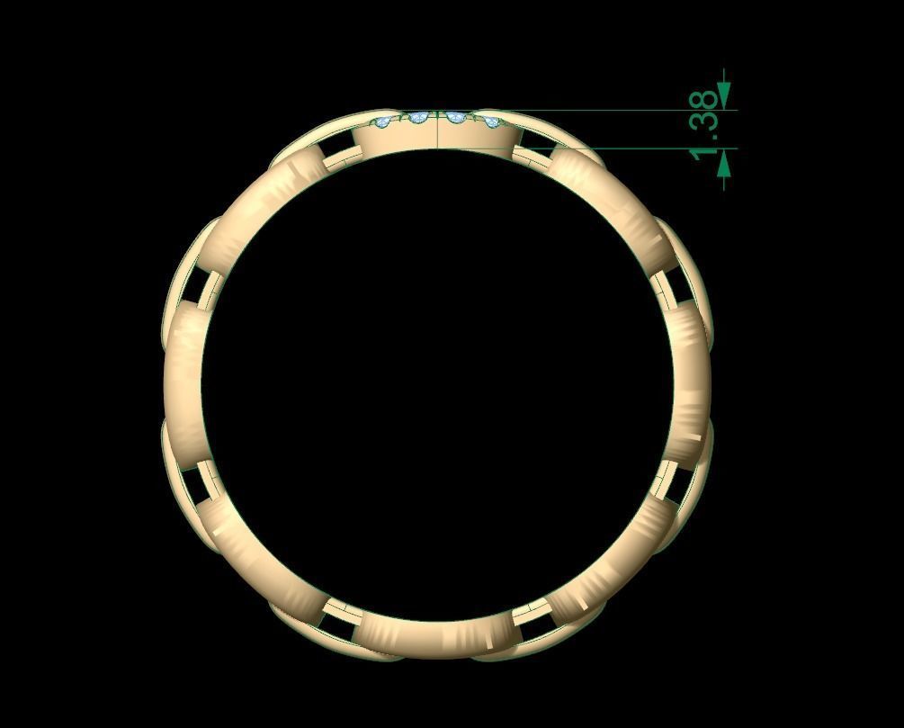 Chain Ring 03 3D print model_7