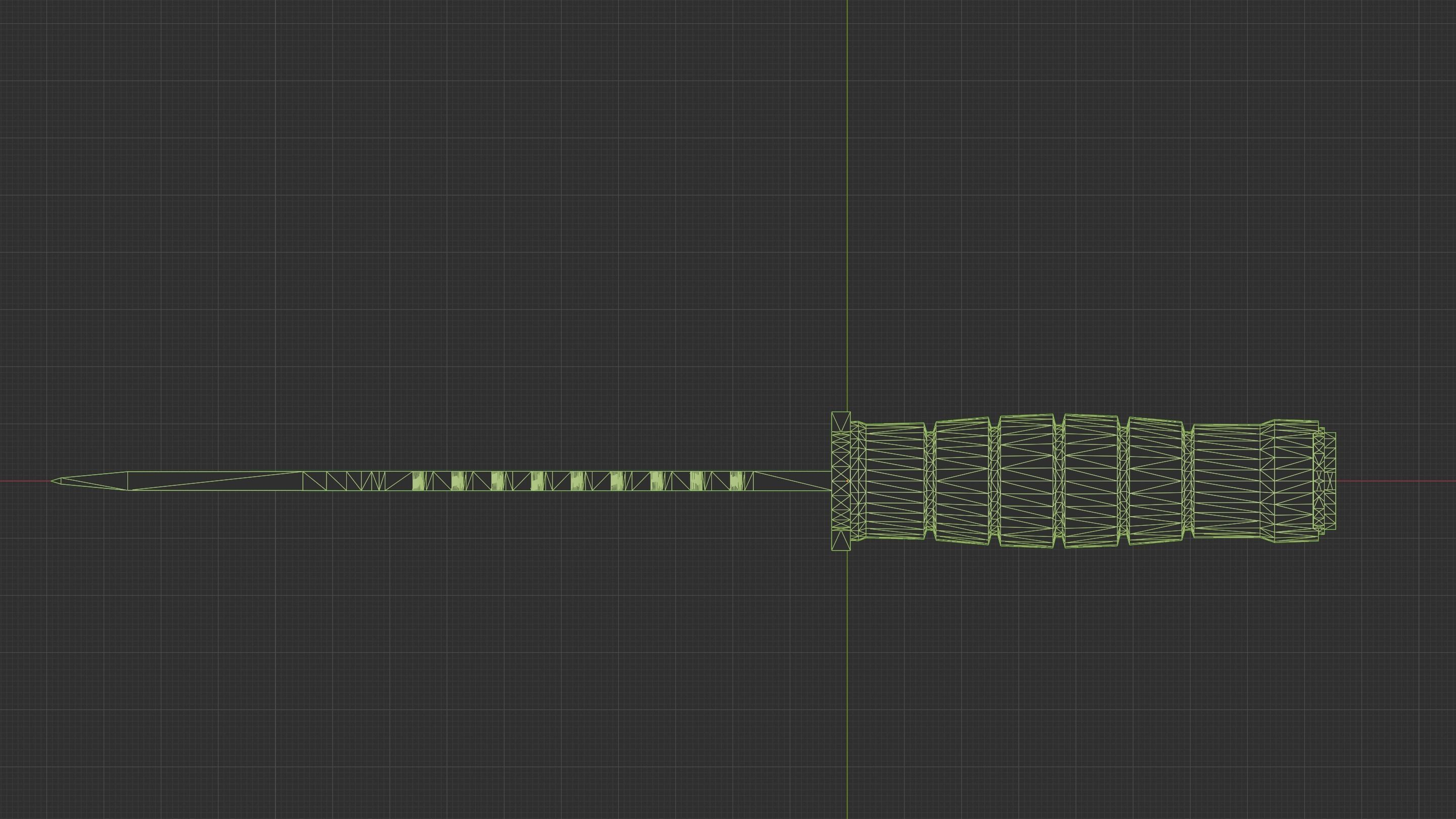 M9 Bayonet knife - Game ready Low-poly 3D model_8