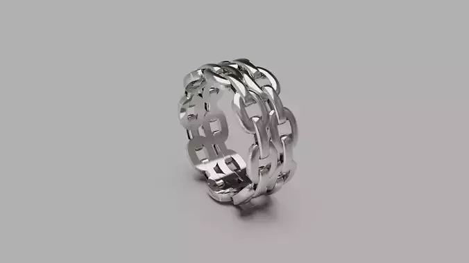 Chain Ring 05 in Us Size 3D print model