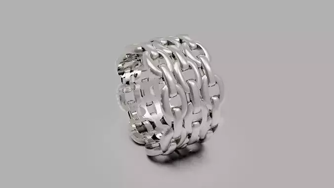 Chain Ring 06 in Eu Size 3D print model