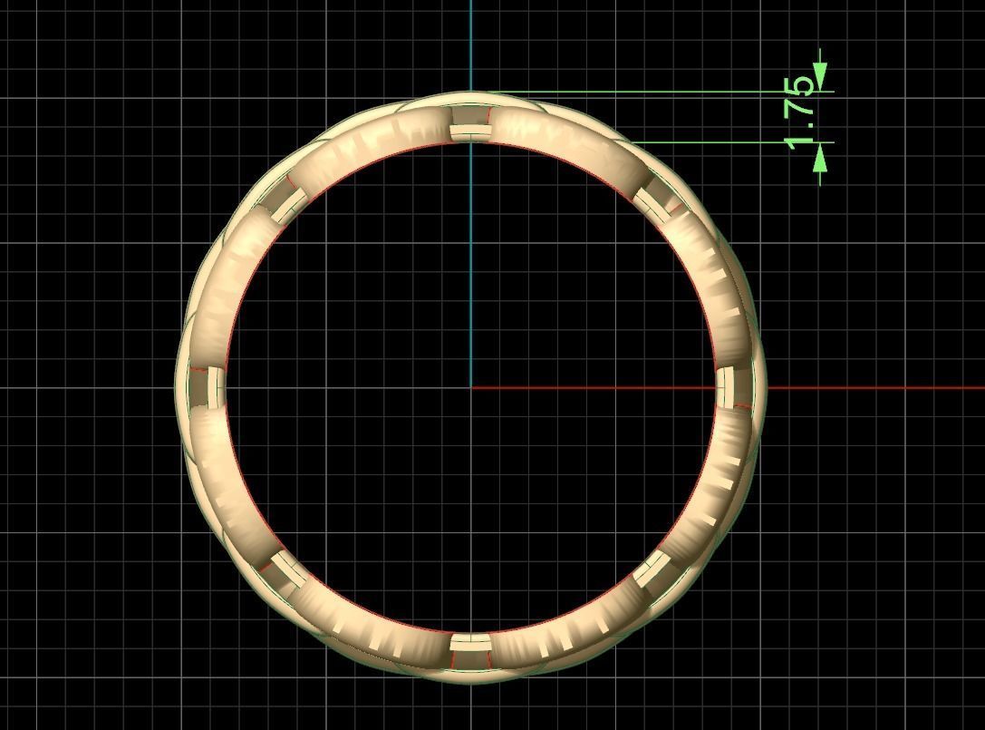 Chain Ring 06 in Eu Size 3D print model_9