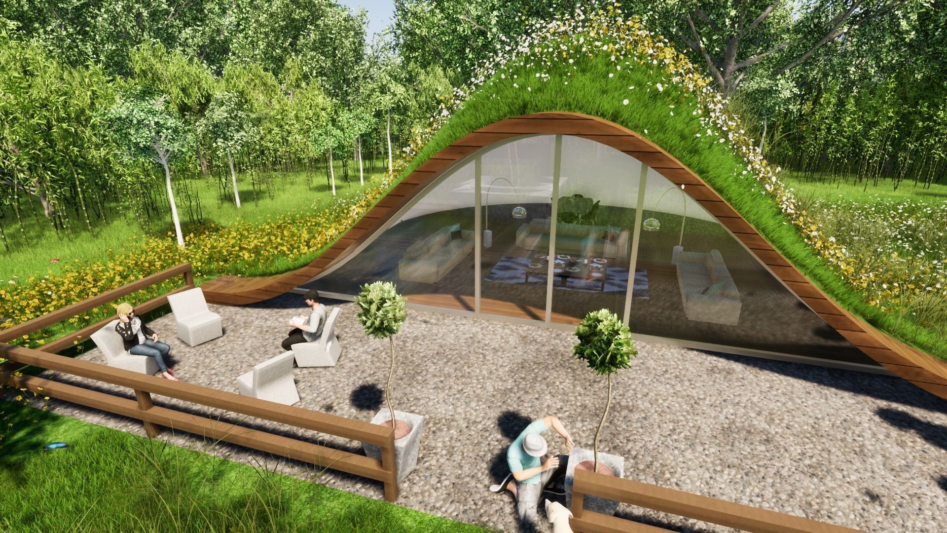 GRASSY HOME Low-poly 3D model_32