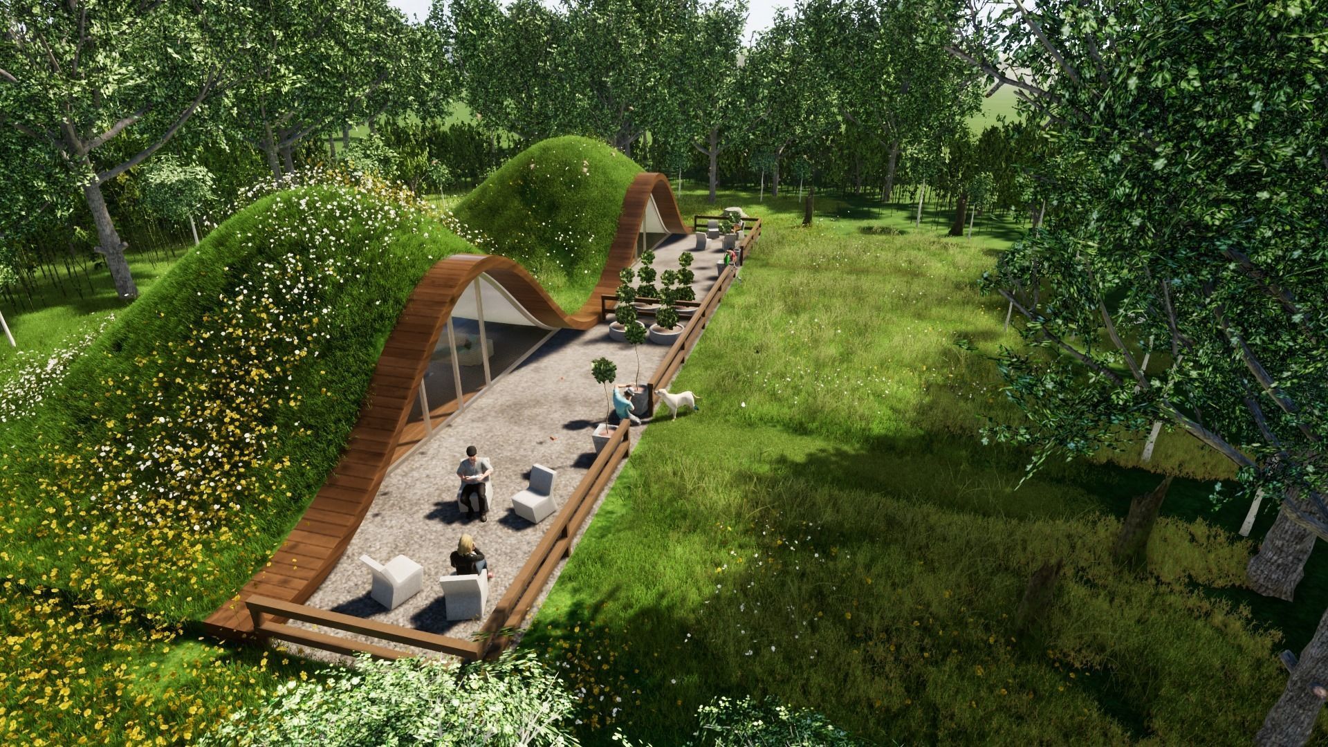 GRASSY HOME Low-poly 3D model_14