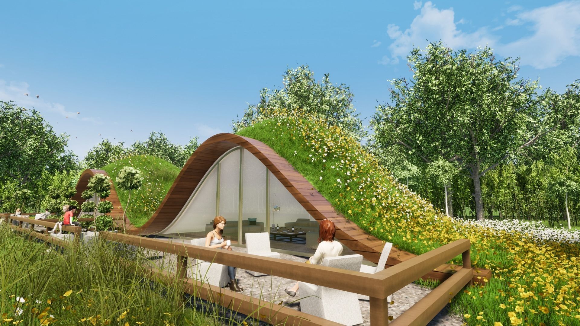 GRASSY HOME Low-poly 3D model_21