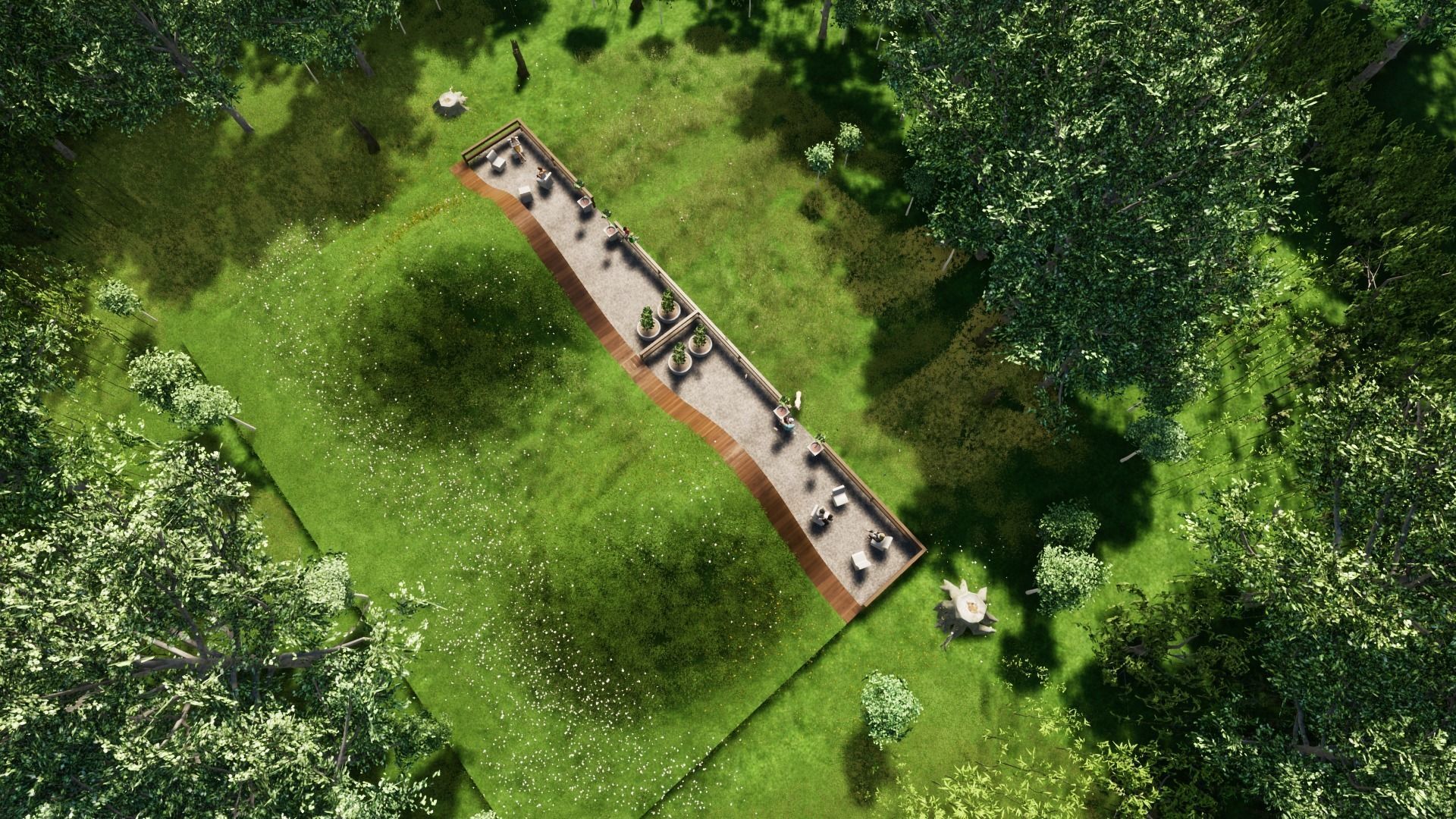 GRASSY HOME Low-poly 3D model_11