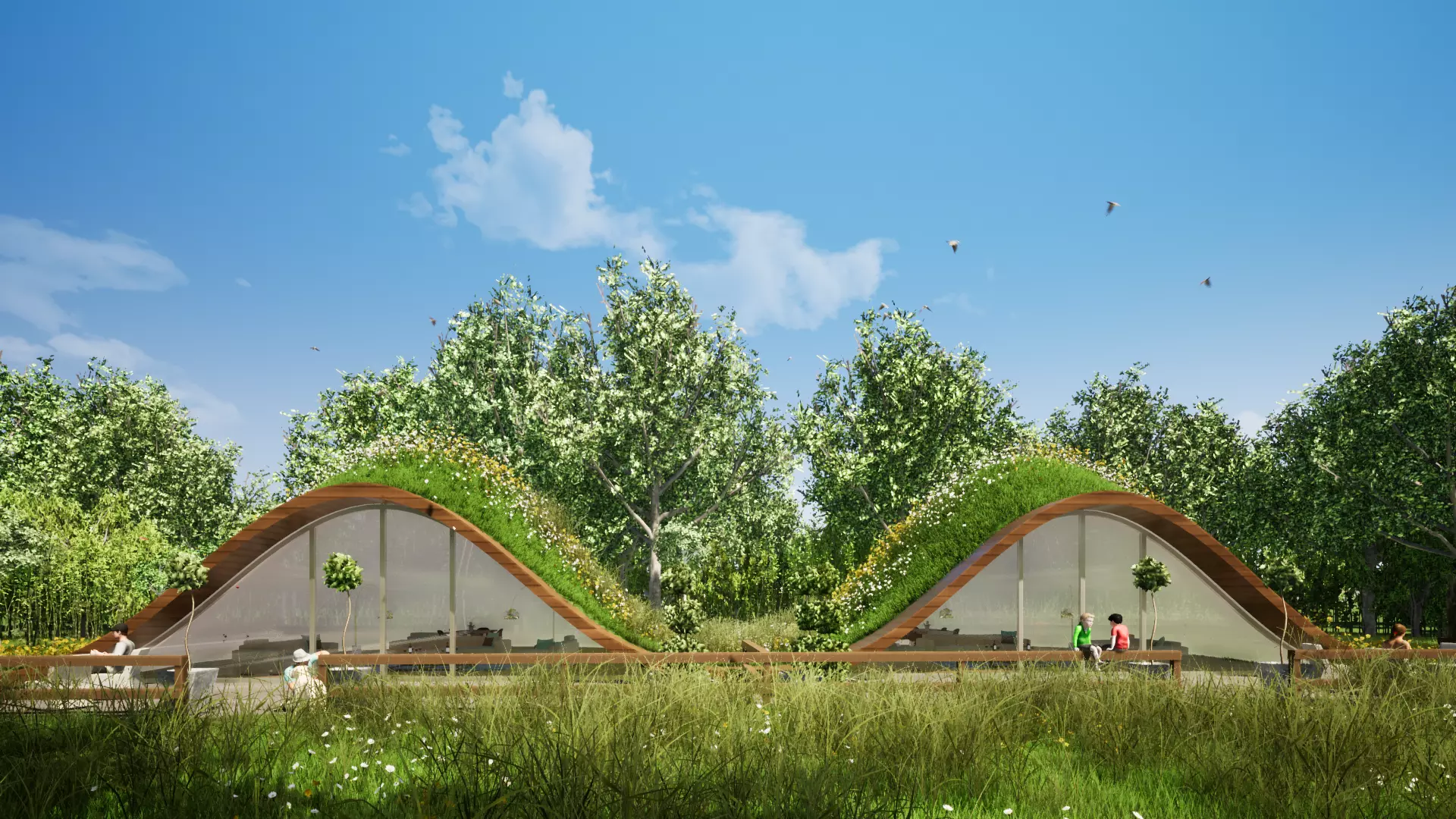 GRASSY HOME Low-poly 3D model_0