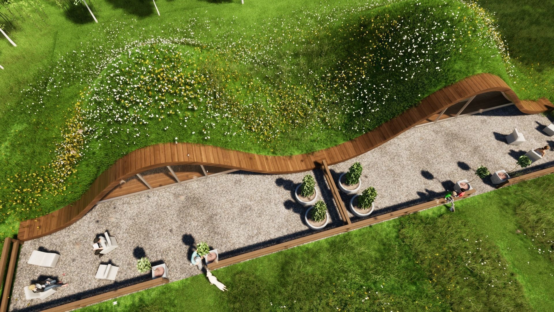 GRASSY HOME Low-poly 3D model_4