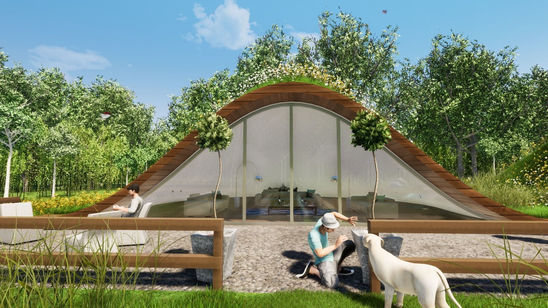 GRASSY HOME Low-poly 3D model_17