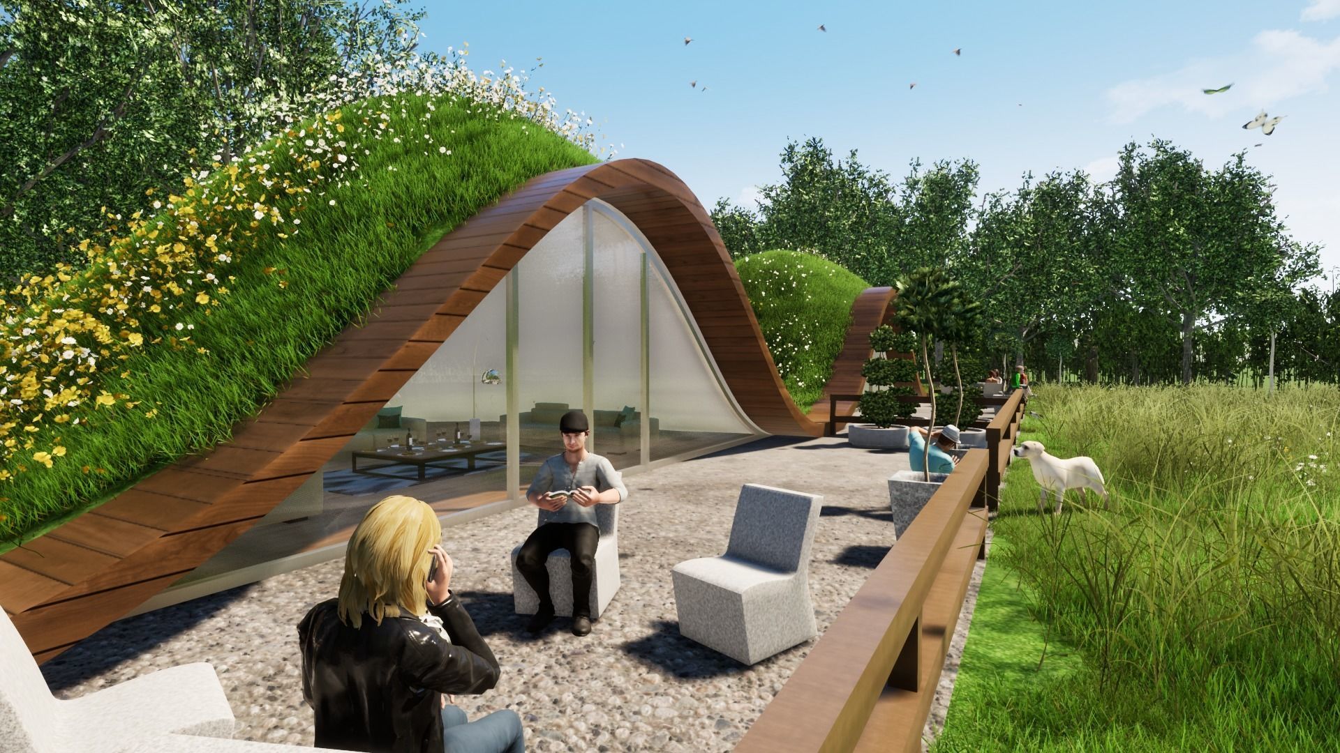 GRASSY HOME Low-poly 3D model_16