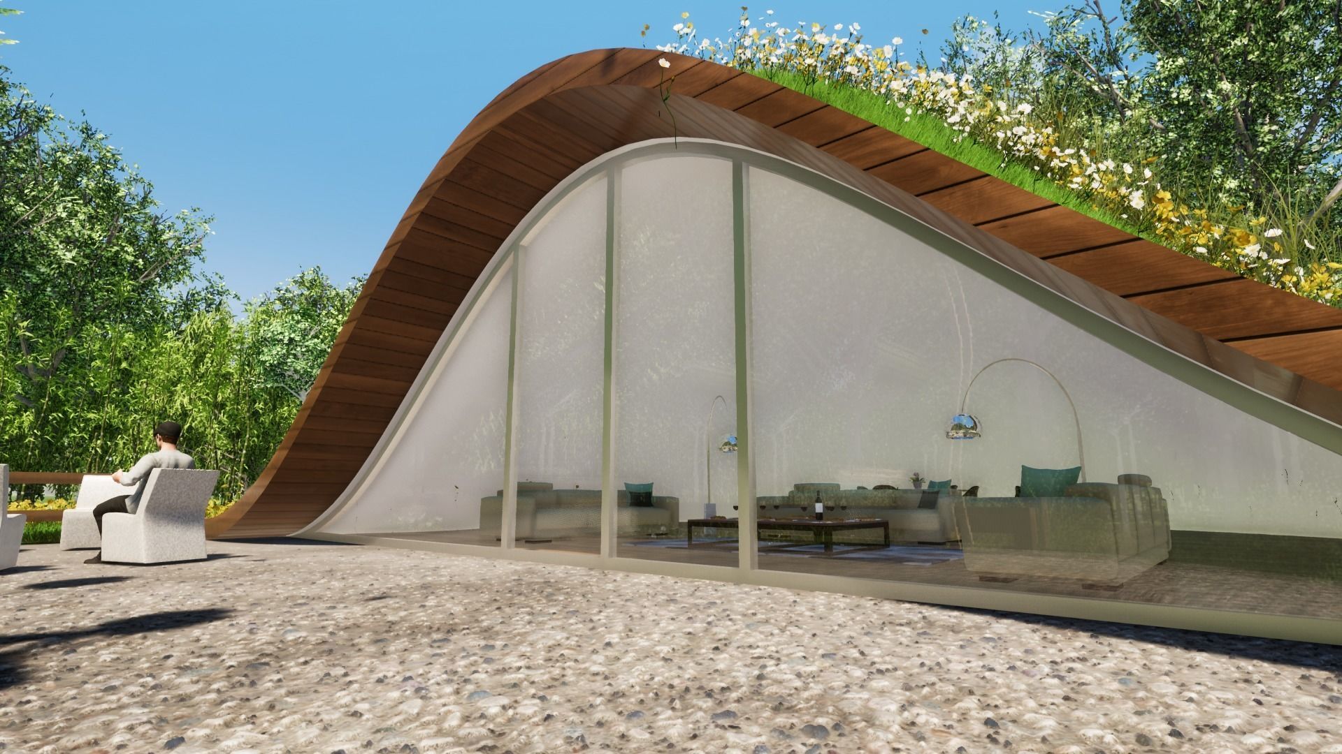 GRASSY HOME Low-poly 3D model_23