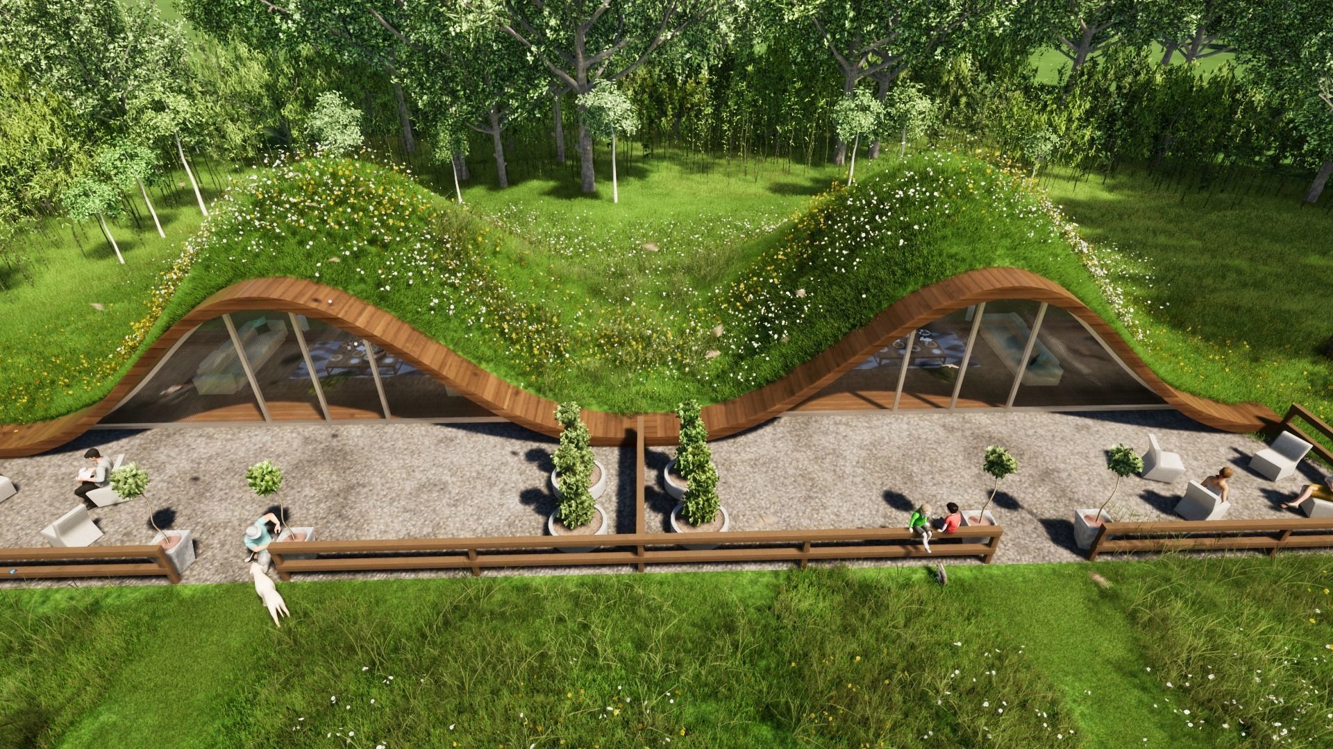 GRASSY HOME Low-poly 3D model_6