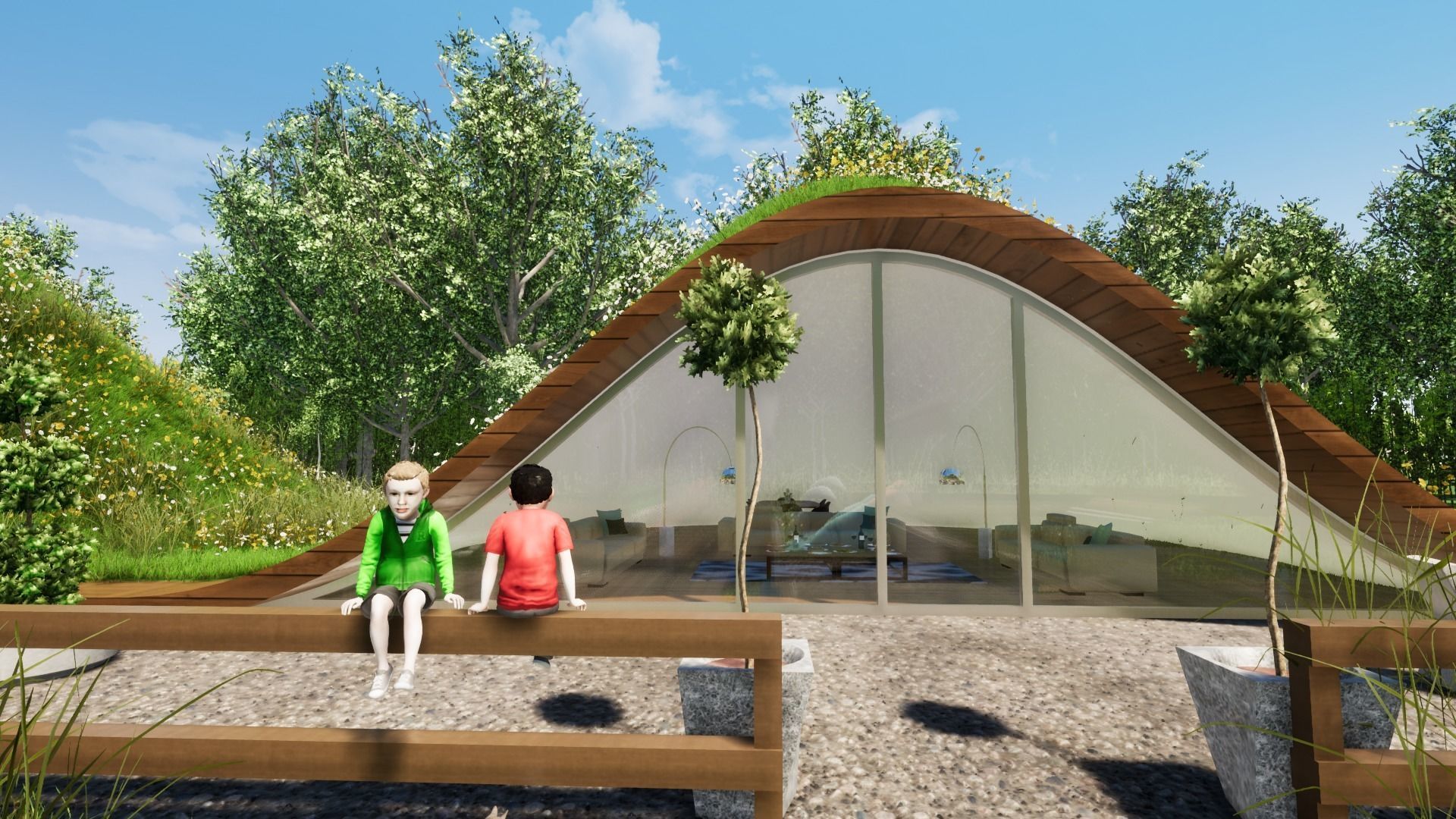 GRASSY HOME Low-poly 3D model_19