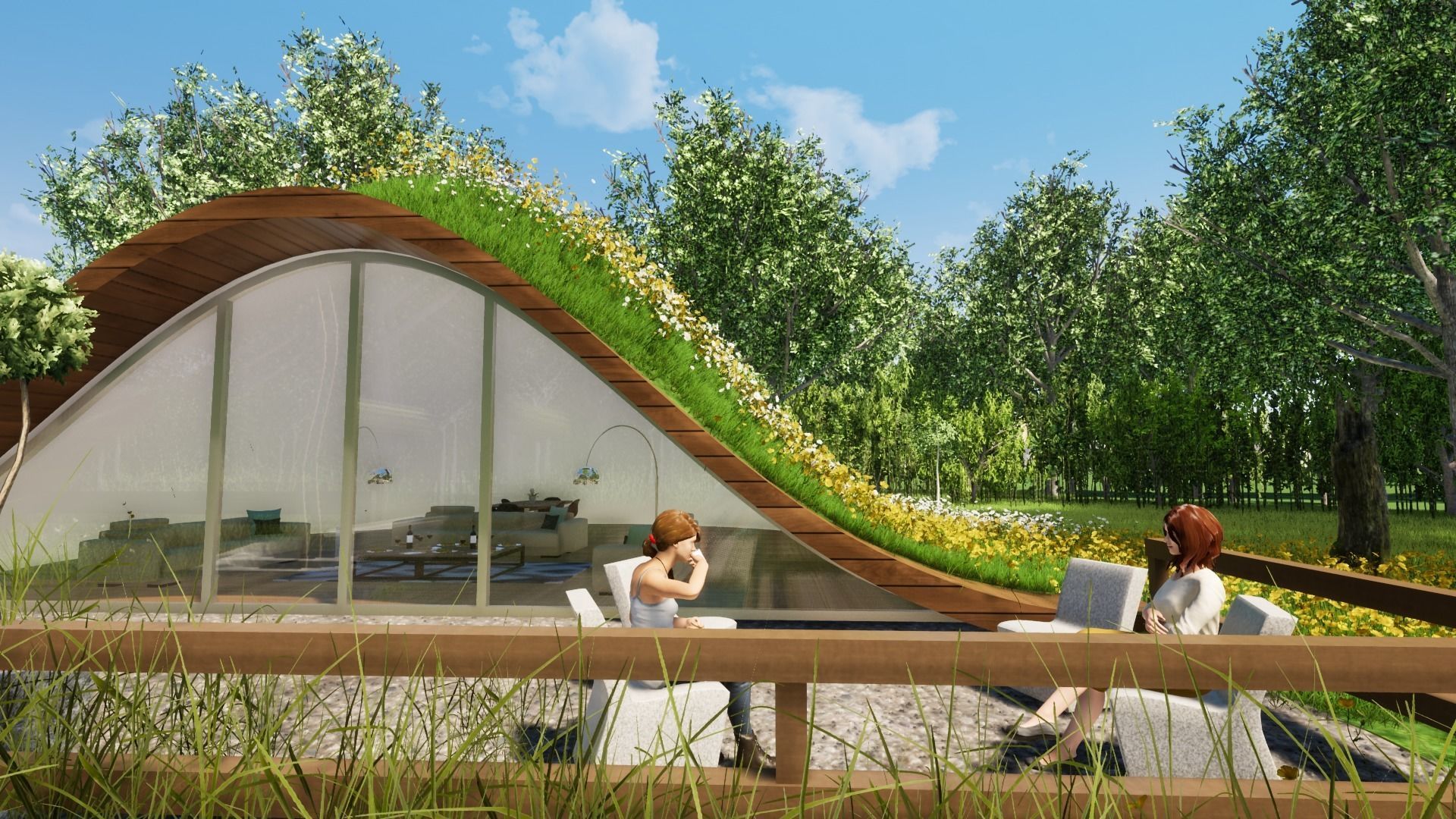 GRASSY HOME Low-poly 3D model_20