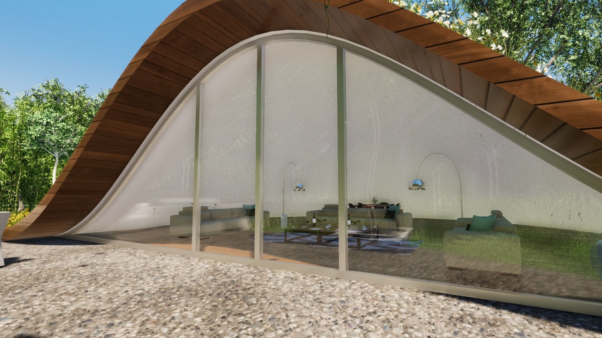 GRASSY HOME Low-poly 3D model_30