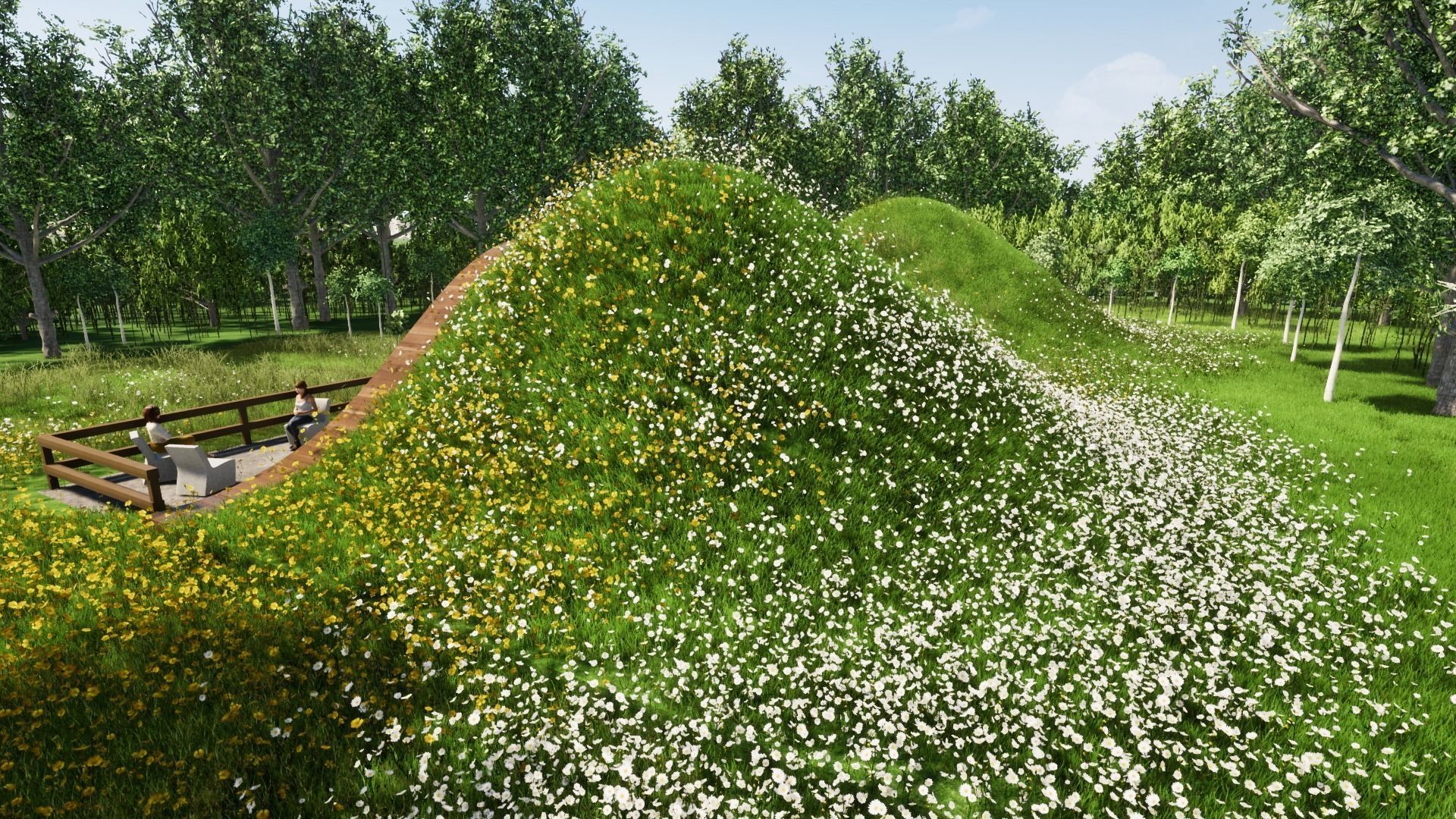 GRASSY HOME Low-poly 3D model_8