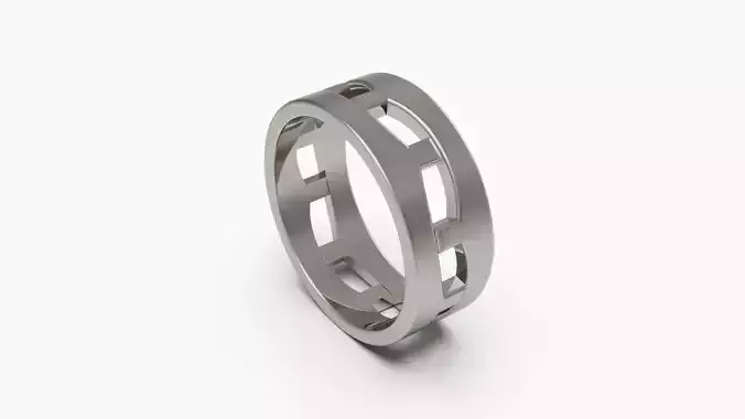 Band Ring 02 in Eu Size 3D print model