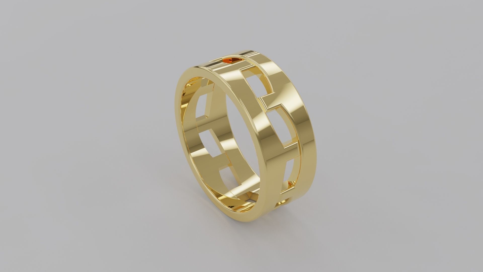 Band Ring 02 in Eu Size 3D print model_1