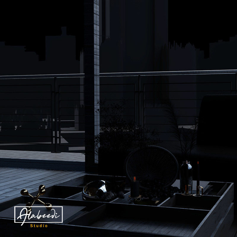 Dried Pampas grass gray  3D model_6