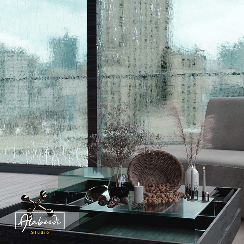 Dried Pampas grass gray  3D model_4