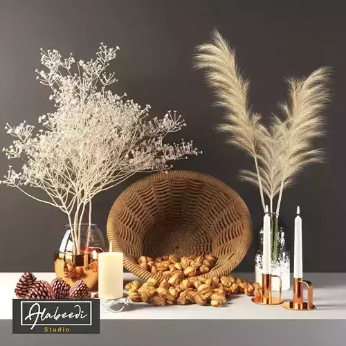 Dried Pampas grass gray 