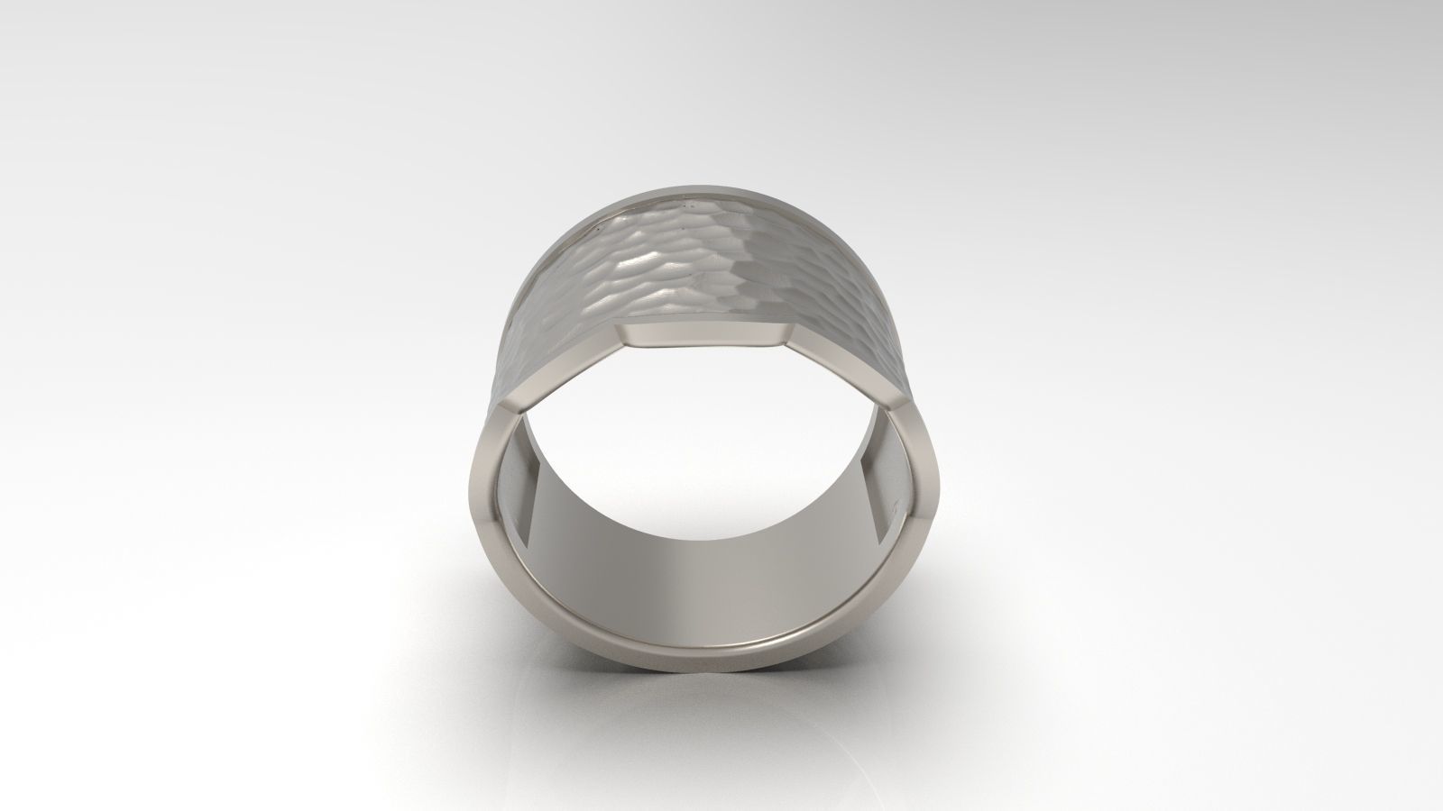 Hammered Ring 02 3D print model_6