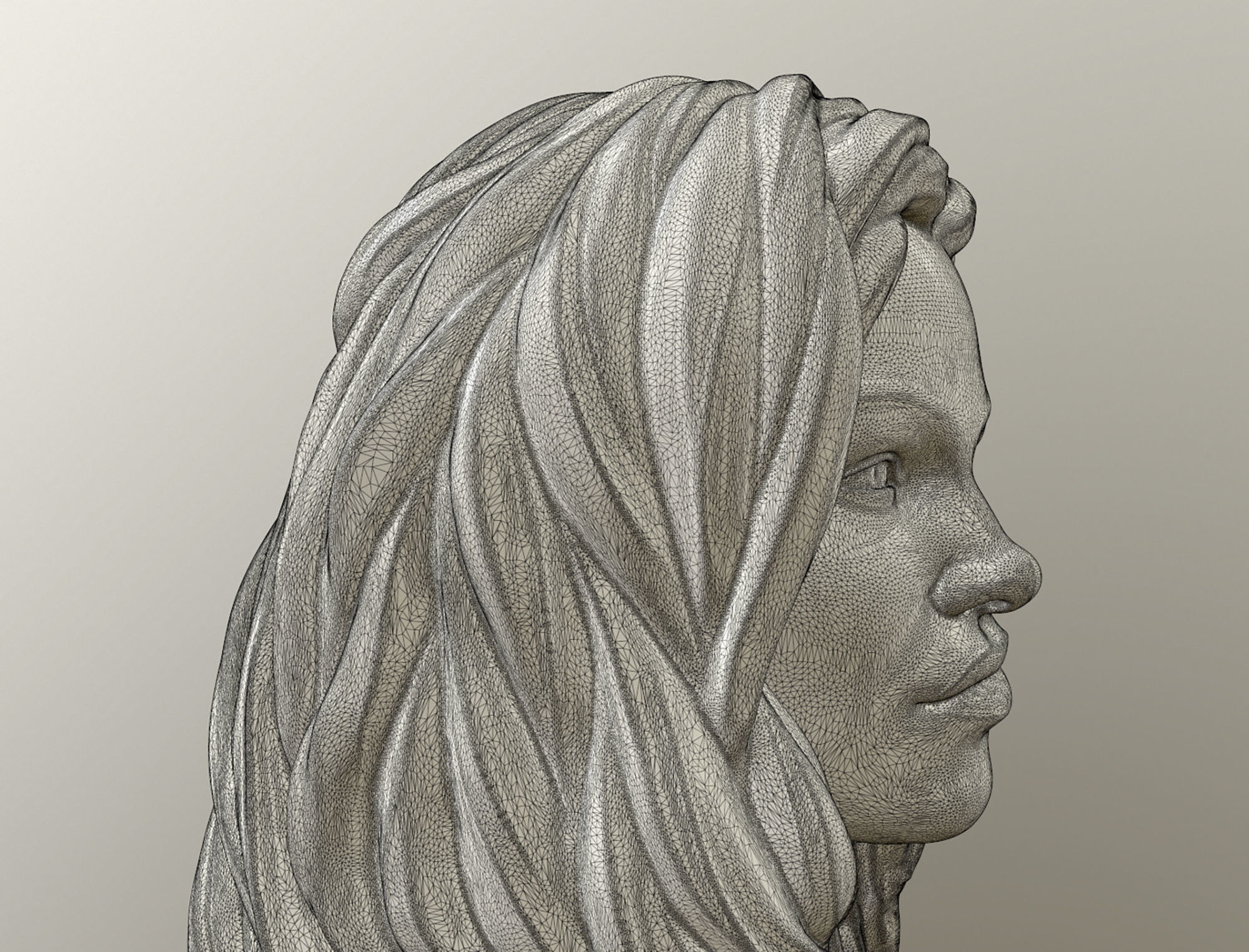 PAMELA ANDERSON STL 3D PRINT MODEL 3D print model_9