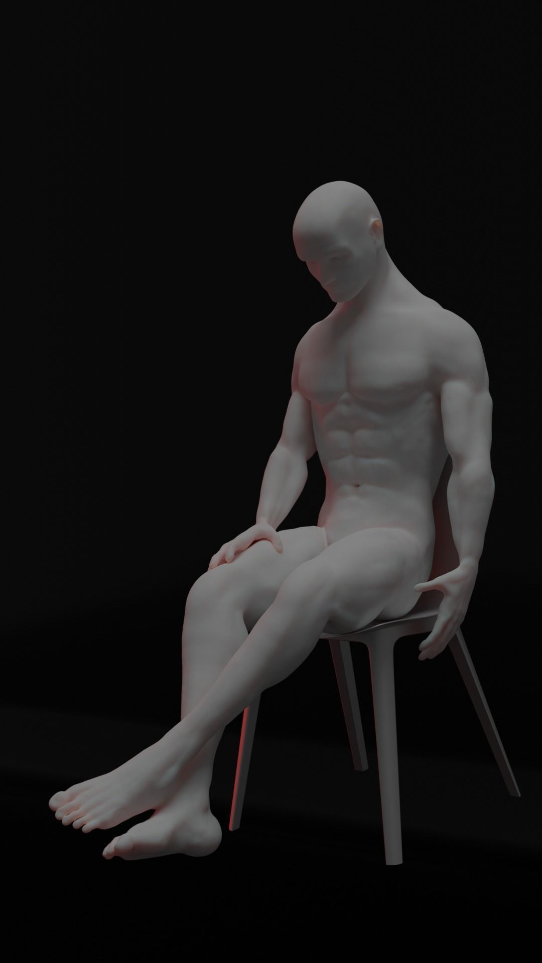 Full Human Body with armature 3D model_1