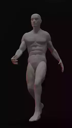 Full Human Body with armature 3D model