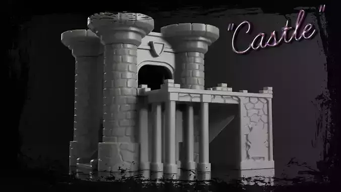 Hamster Mouse Home CASTLE playhouse Pet house 3D print model 3D print model