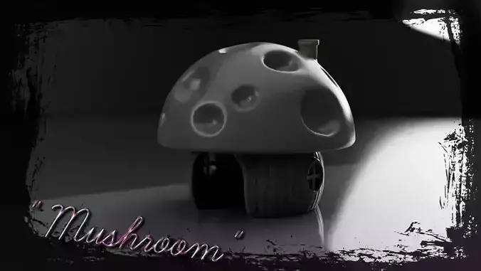 Hamster Mouse Home Mushroom playhouse Pet house 3D print model