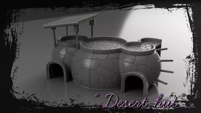 Hamster Mouse Home Star Wars Hut playhouse Pet house 3D print model