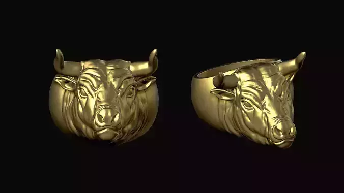 Bull Head Ring 