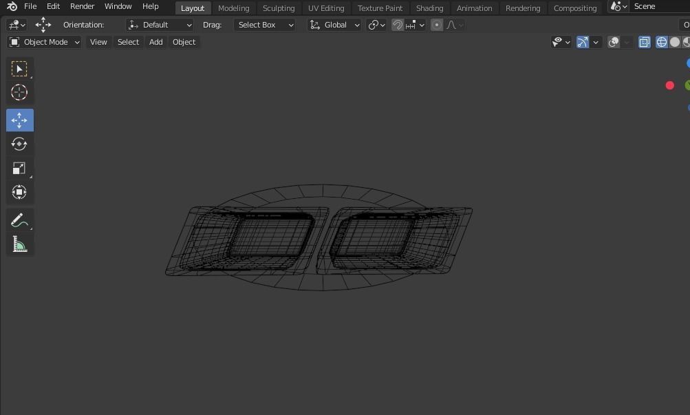 Square Exhausts for Sports or Luxury Cars Low-poly 3D model_3
